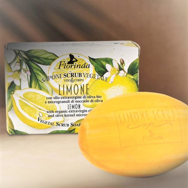 Skrubbe sbe - Citron - italiensk og kologisk - Florinda - 200 g