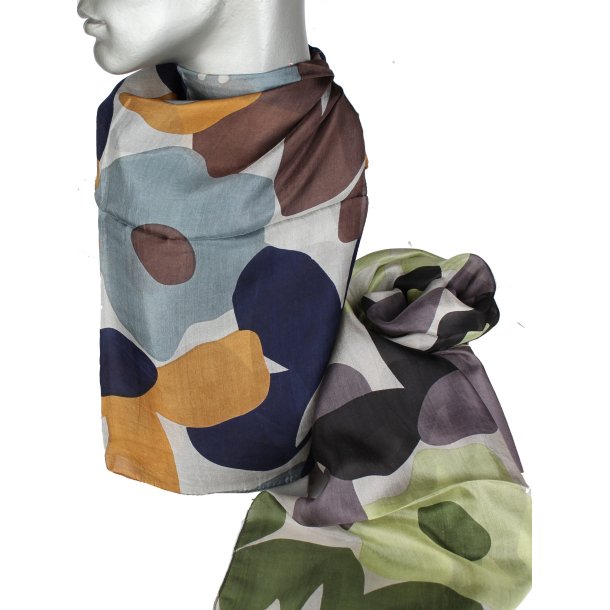 Trklde - Aperitif Sjaler -100% silke - 22147A